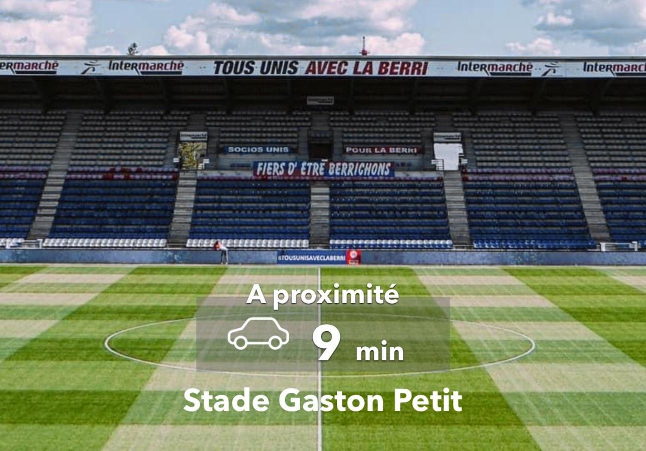Le Studio Design ⸱ Stationnement Gratuit ⸱ Fibre Deols Bagian luar foto